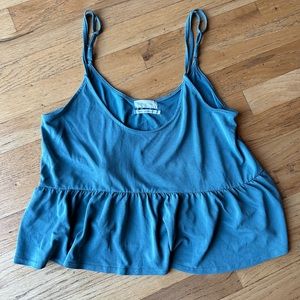 Urban Outfitters Blue Green Crop Tank Size Small